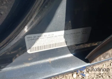 2010 Audi A4 2.0T Premium from USA, damaged, VIN WAUFFAFL4AN019684